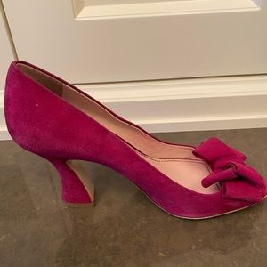 Miu Miu Peep Toe Fuchsia Pumps